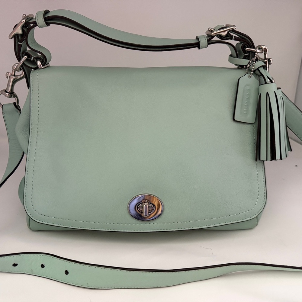 SOLD Coach Legacy Romy Top Handle Crossbody Bag with Tassel - Picture 1 of 6